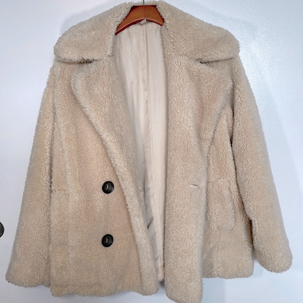 Free People Super Soft Teddy Coat/Jacket XS